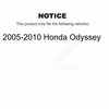 Kugel Rear Wheel Bearing And Hub Assembly Pair For 2005-2010 Honda Odyssey K70-100656